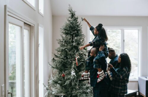 Affordable Christmas Trees and Elegant Crystal Ornaments